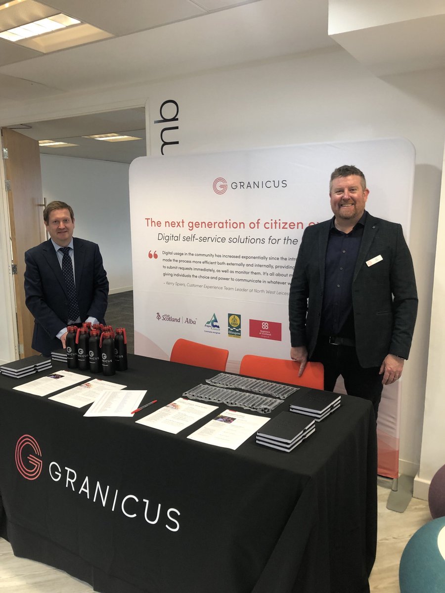 Great event in #Scotland today! Thank you 👏 #govtech experts Ben Unwin and Finlay Wallace

#localgovdigital #granicusuk #govtech #localcouncil