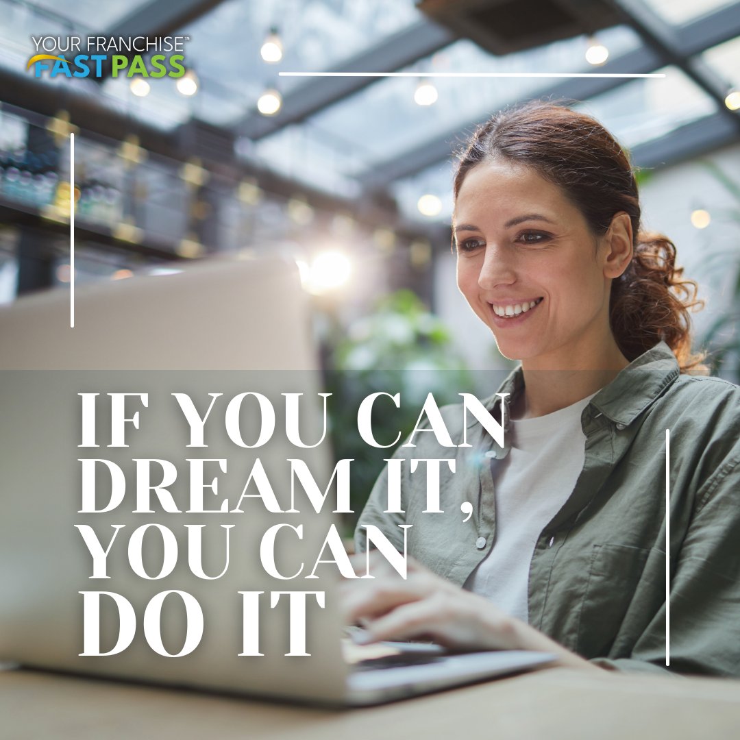 Begin your journey sooner than you think! Check out how you can start your Entrepreneurial career path!

Book your free consultation today: (866)-716-8077.

#YourFranchiseFastPass #FastPassYourSuccess #FranchiseOpportunities #OwnYourBusiness #EntrepreneurFirst #BeYourOwnBoss