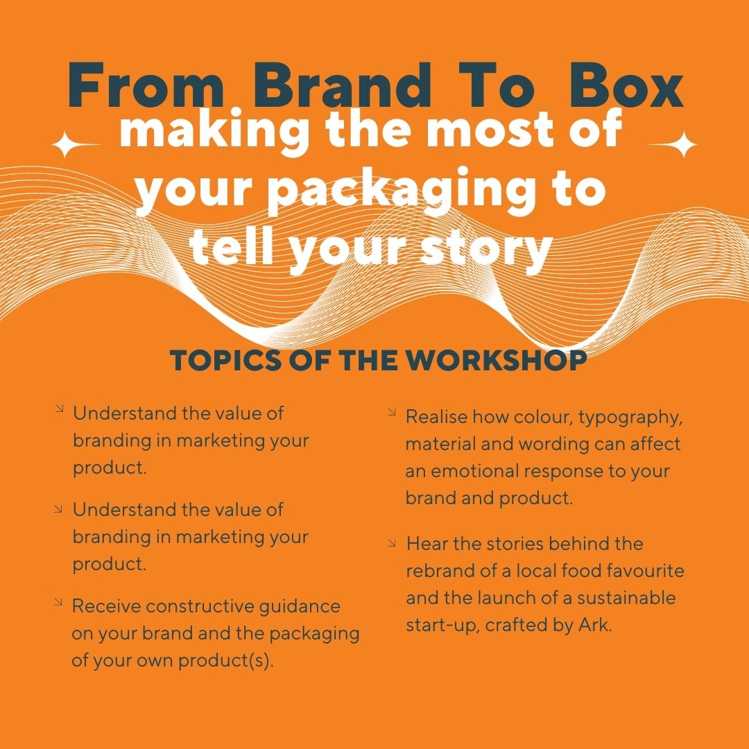 Did you know your #packaging is your #brand's first impression? 🤓

Join us on May 24th for an informative workshop on making the most of your packaging✅

Learn from Neil and Mike, industry experts from <a href="/DesignByArk/">Ark</a> 🤩

🔗Book your place: ow.ly/PeJR50Oq53g