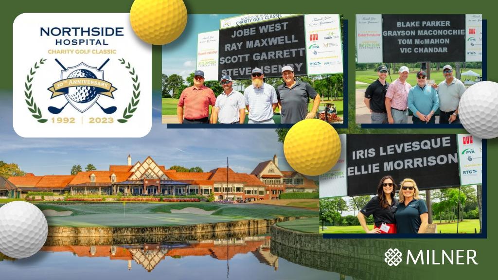 MilnerInc's tweet image. #ThankfulThursday: Honored to have participated in Northside Hospital&apos;s 30th Annual Charity Golf Classic! All proceeds support the Northside Blood and Marrow Transplant Program. #TeamMilner ⛳