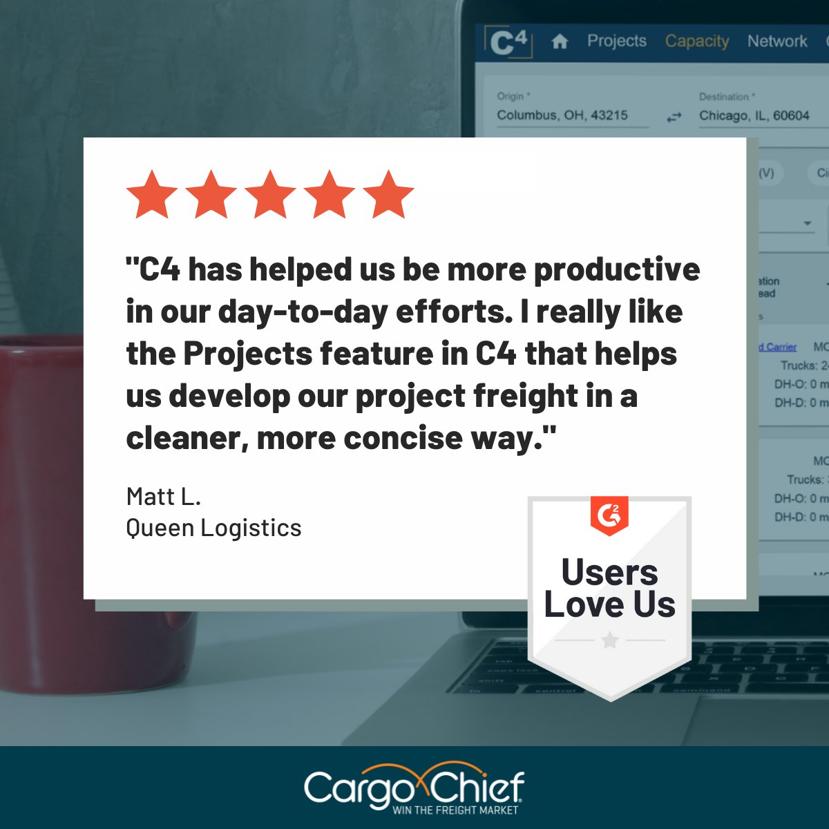 CargoChief's tweet image. Did you know our Projects feature inside C4 enables #freightbrokers to associate carrier leads with specific lanes even if they haven&apos;t worked with them before?

Learn more about our C4 Projects feature: cargochief.com/get-started
 
#Logistics #FreightTech #Freight #Operations