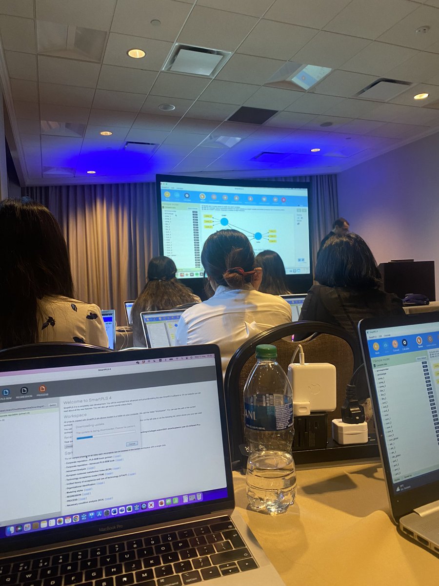 IliaProtopapa's tweet photo. A productive day at the @AcadMktingSci  #AMS2023NOLA attending the PLS-SEM workshop delivered by @MarkoSarstedt #dataanalysis #marketingresearch and very interesting presentations. https://t.co/O86Esj0Yzl