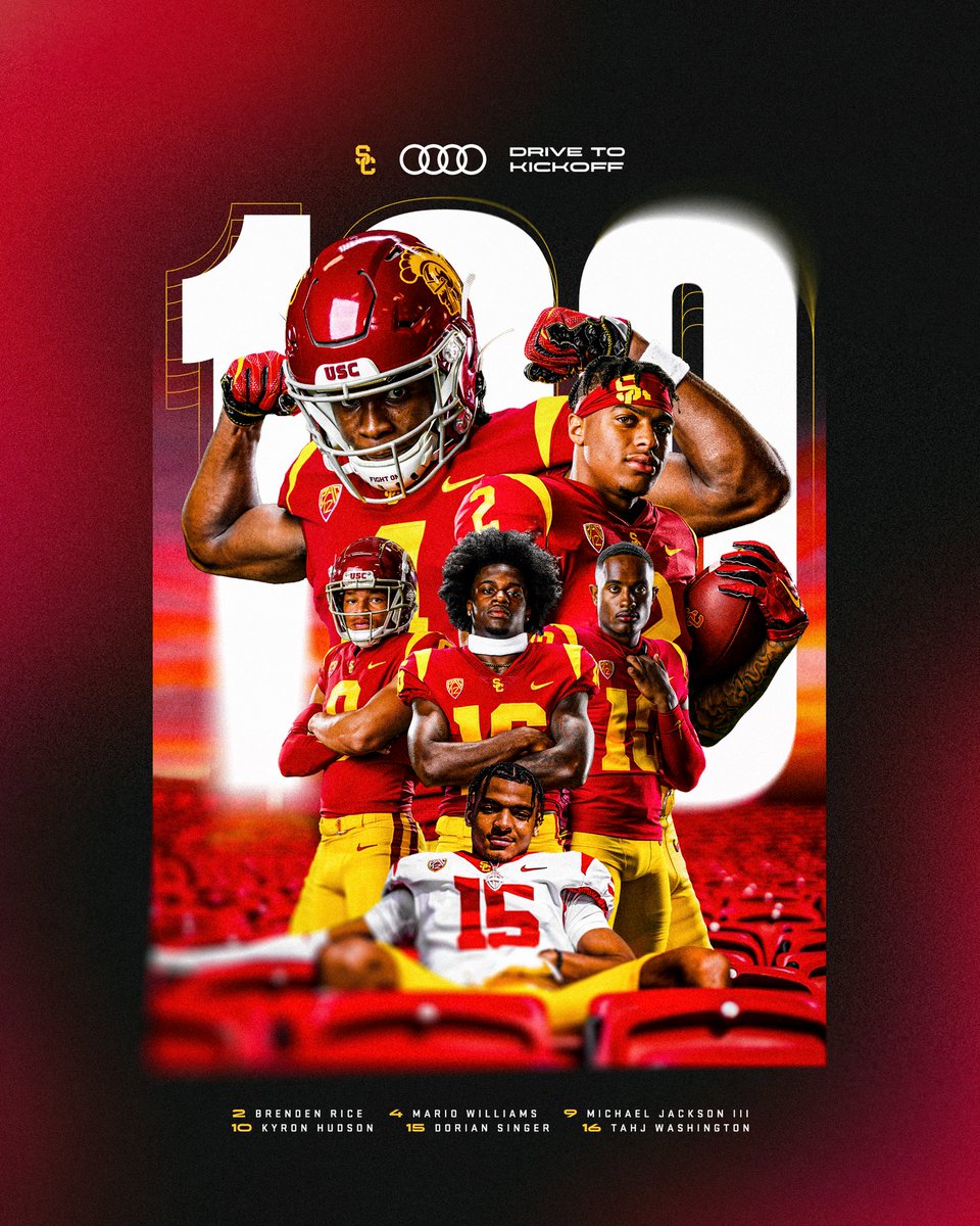 USC_Athletics's tweet photo. 💯 days to kick! Bring it on!! https://t.co/WwtCNV59ta
