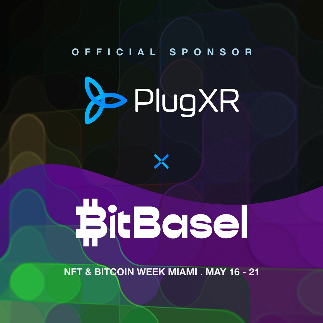 PlugXR's tweet photo. We’re excited to announce our partnership with @bitbaselhub  at the NFT &amp; Bitcoin Week Miami!

Join us as we collaborate with BitBasel and its incredible community of artists and brands to help them express &amp; sell better with immersive technology.

May 16-21

#PlugXR #XR  #NoCode https://t.co/jLvxvPJJ5b
