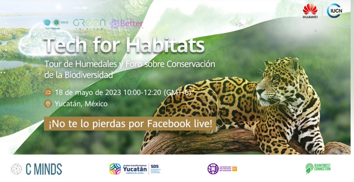 ¡Ya estamos por comenzar!

No te pierdas la transmisión en vivo a un año de operaciones de Tech4Nature México. 

🔗 facebook.com/events/s/green…