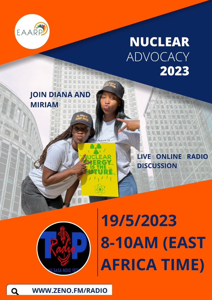 Join us tomorrow for a stimulating discussion on nuclear advocacy. Tune in to our radio show at zeno.fm/radio/top-radi… to hear from experts in the field and learn more about this important topic. Don't miss out!#EAARP #nuclearadvocacy #radioshow