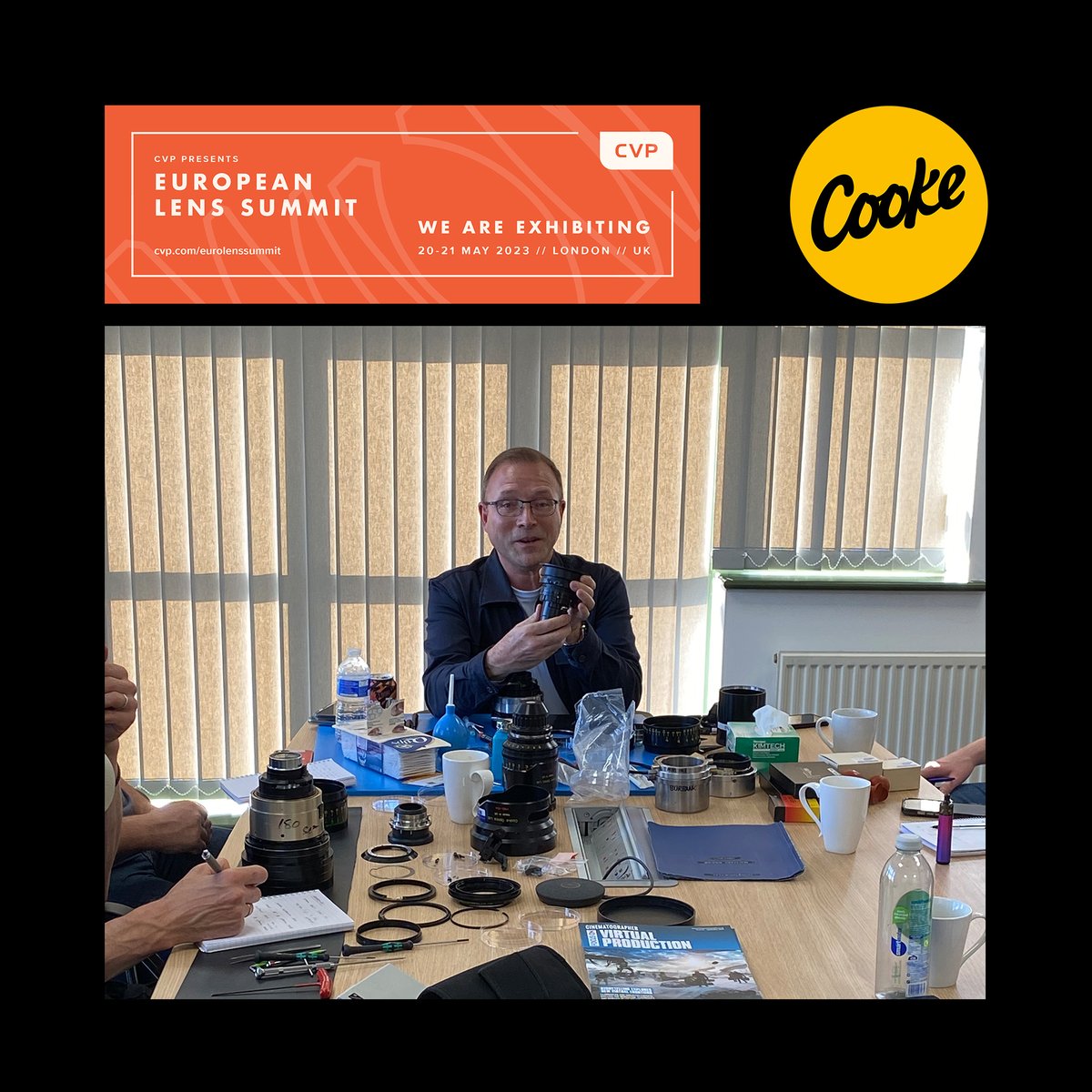 Cooke and CVP will host a masterclass at the European Lens Summit this weekend. They will demonstrate full disassembly, reassembly, and testing of Cooke S4/i lenses to bring them back to factory specifications. register here: bit.ly/3O3cDKk