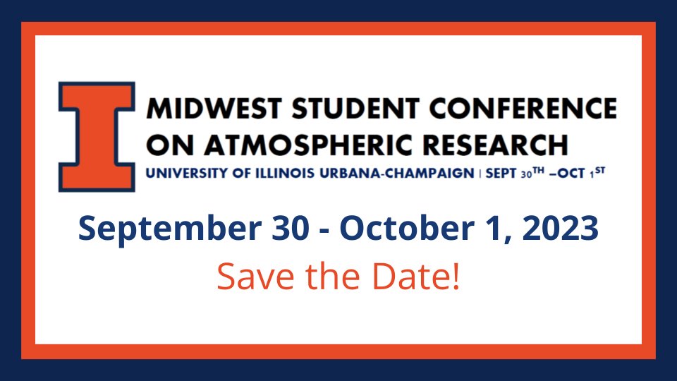 MSCAR_Illinois's tweet photo. Hi everyone, we have exciting news! We will be hosting the 7th annual MSCAR on September 30th - October 1st, 2023. We'll have more details coming soon so stay tuned! https://t.co/x2FmVHiHMh