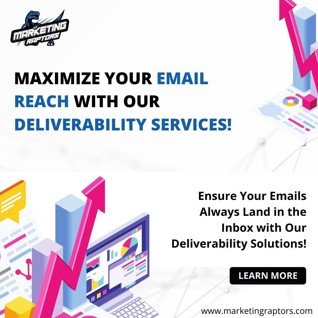 MarketingRapto2's tweet photo. Marketing Raptors help businesses and organizations improve their email deliverability and ensure their messages reach their intended recipients.
#marketingraptors #marketingraptorsservices #marketing #email #emailservices #emailmarketing #emaildeliverability #likesforlikes https://t.co/nejNghO3Vo