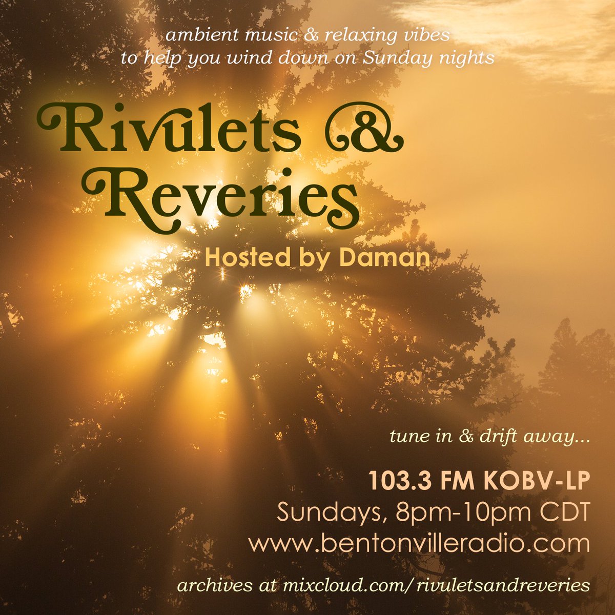 I'm dazzled by the amount of music that's sent to me since starting this show. I've followed ambient &amp; new age music for a long time but lately it feels like the sounds are exceptional in quality &amp; concept. Tune in to KOBV to listen to this week's soundscape on Sunday from 8-10p.