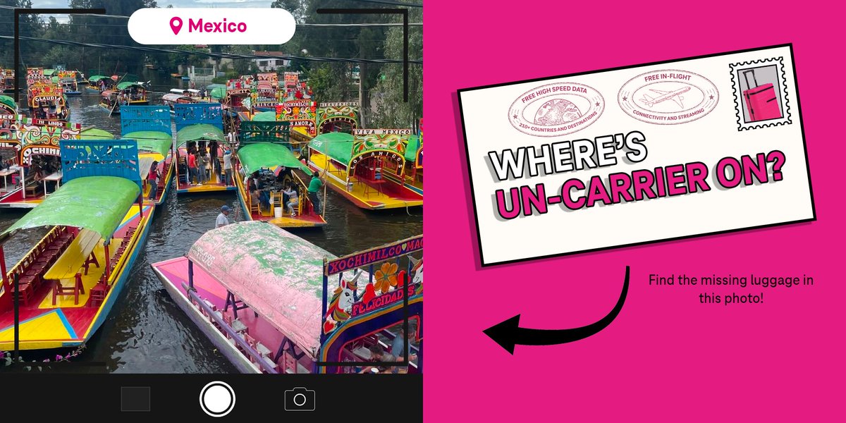 .<a href="/TMobile/">T-Mobile</a> reminding me to not hoard my PTO because calls &amp; data work the same in Mexico as they do in the US 👏ms.spr.ly/6011gZXSD 

Left it on the XOCHIMI boat!

#TravelThursdays #TeamMagenta
