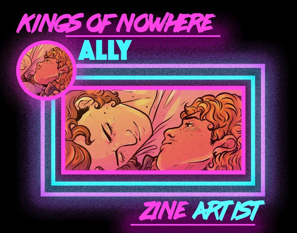 Our Kings of Nowhere Page artist: Ally <a href="/HunnyDoesStuff/">Hunnystuff</a> 

#harringrovezine #contributorbios #kingsofnowhere #kingsofnowherezine #harringrove
