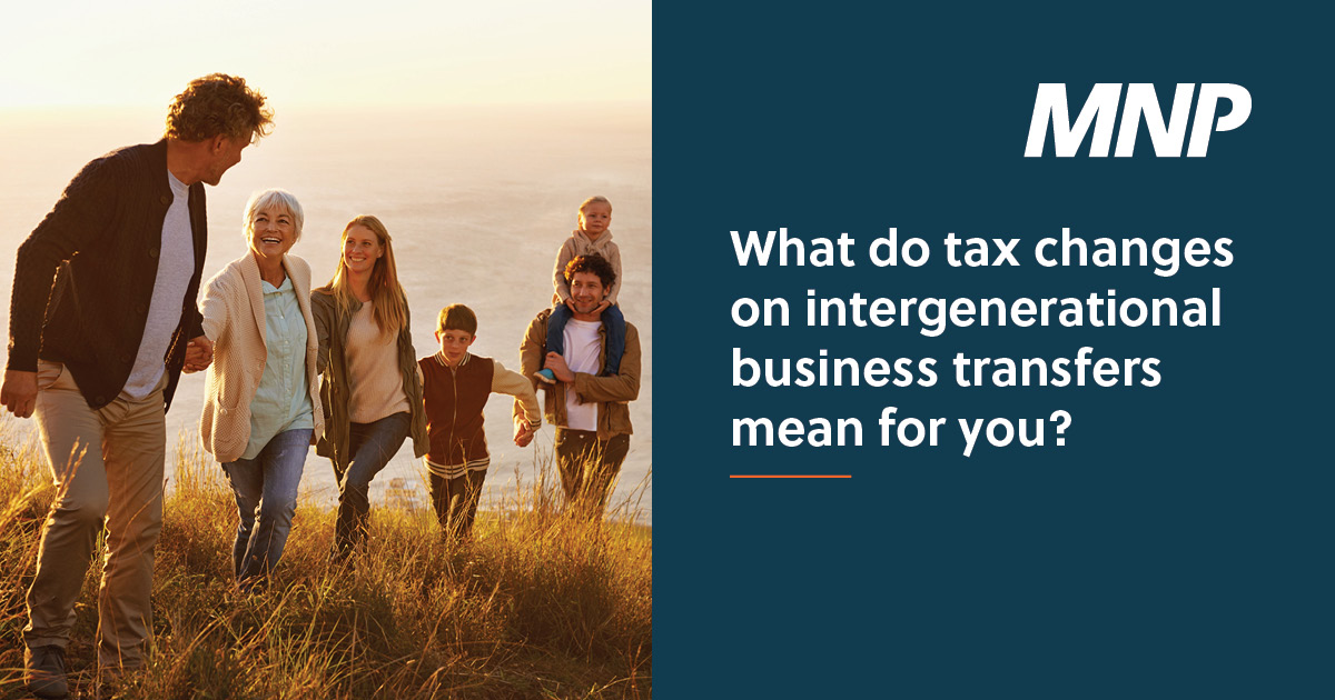 Stricter eligibility requirements for intergenerational business transfers are expected to come into effect beginning in 2024. Are you thinking about passing on your business to a family member? We look at how these proposed changes could impact you here: shr.link/xbkfo