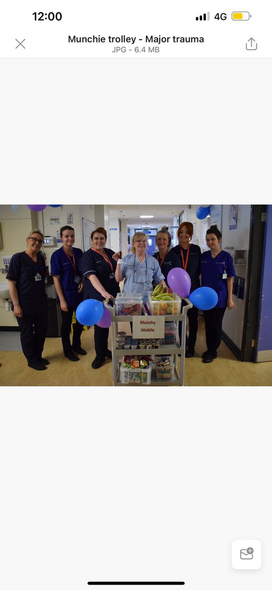well done to the staff on major trauma ward , who have gone above for our patients . staff have took on a project of improving nutrition / intake for complex trauma patients . we know these patients need increases amount of calories to help heal .