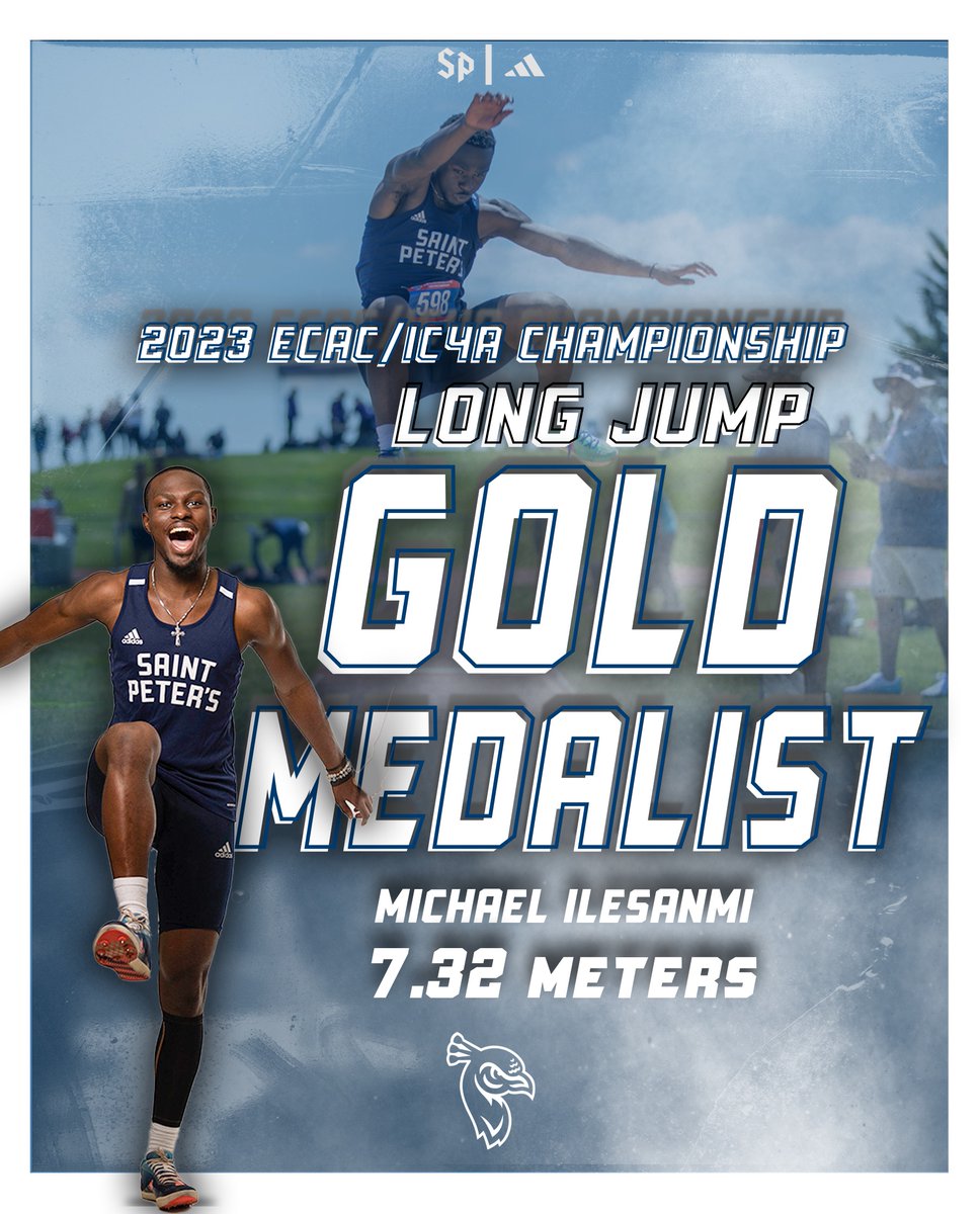 🏅ᴀɴᴏᴛʜᴇʀ ᴍᴇᴅᴀʟ ꜰᴏʀ ᴍɪᴋᴇ🏅

Congratulations to our own Michael Ilesanmi, who won the Long Jump at the ECAC's this past weekend!

#StrutUp🦚