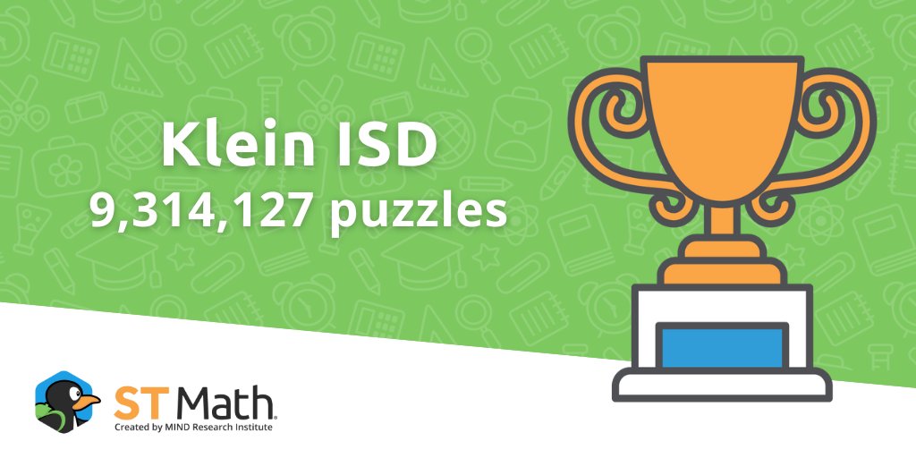Way to finish the year strong <a href="/KleinISD/">Klein ISD</a>🐧💪🏆🎉 We are so proud of all the hard work you put in this year! #stmathtx