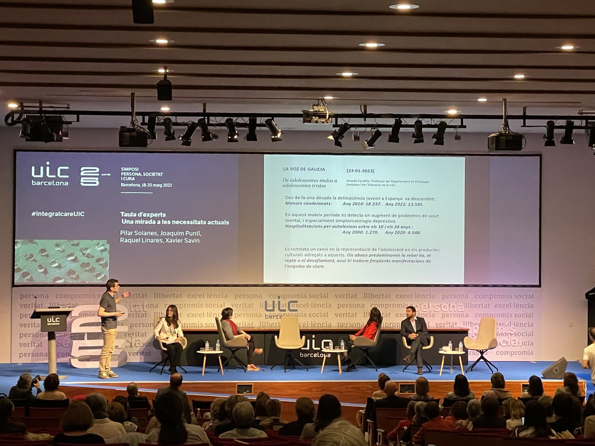 #IntegralCareUIC | 📢Després de la pausa del cafè tornem amb la Taula d’experts: Una mirada a les necessitats actuals. Participen a la taula Dra. Pilar Solanes Salse, Dr. Joaquim Puntí, Sra. Raquel Linares Bertolín i  Sr. Xavier Savin Vallvé.