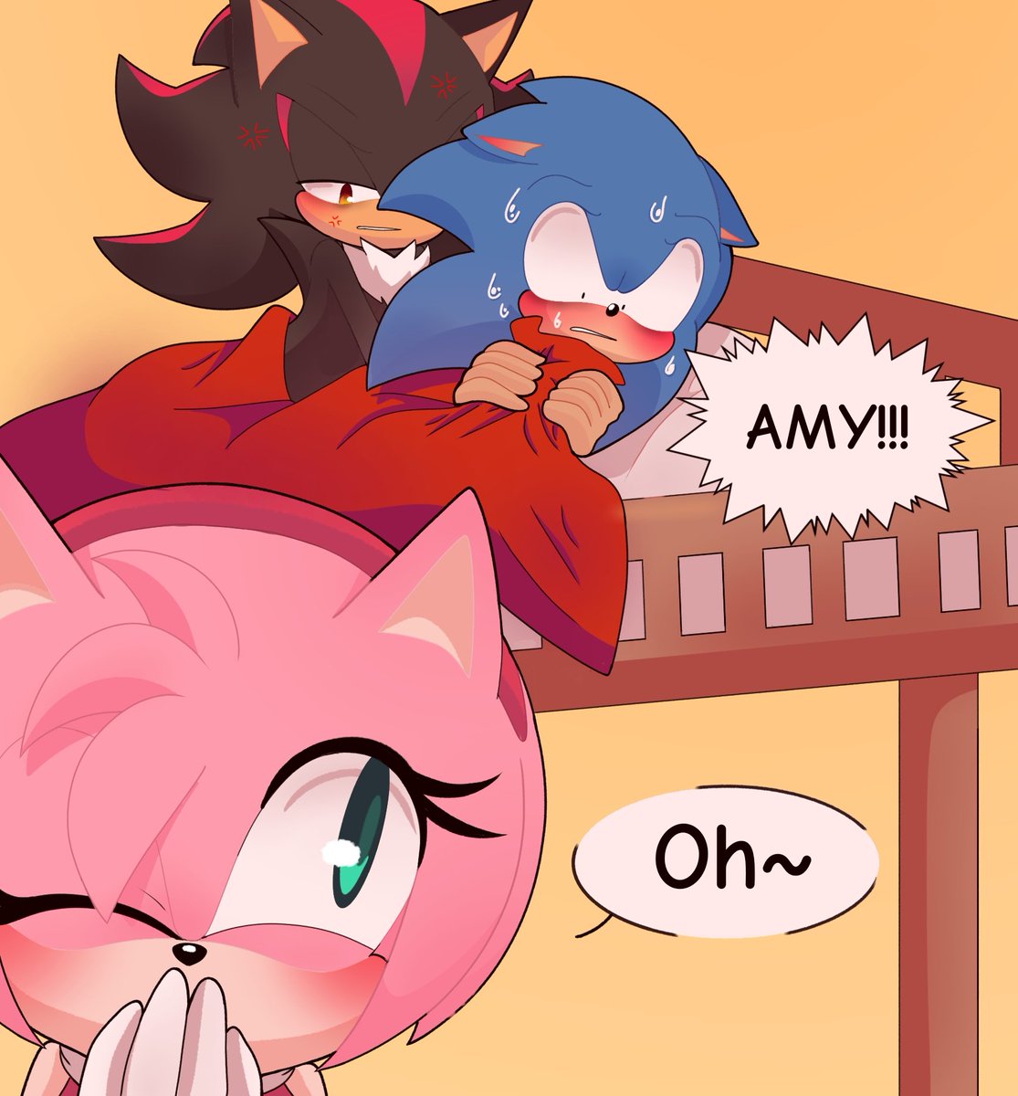 Suyin_Cartoons on X: Sonic, Amy and Shadow 20 years later, my AU