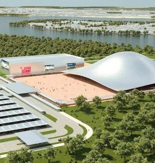 zapping_ci's tweet photo. Côte d'Ivoire: Le parc d'exposition d'Abidjan avec une capacité d’accueil de 10.000 personnes. Il accueillera des salons, des événements culturels et sportifs et des congrès internationaux.

#cotedivoire #CIV225 #ivoirien #Abidjan #CIV #CI #Ensemble #infrastructure https://t.co/1qwWZ93RWA