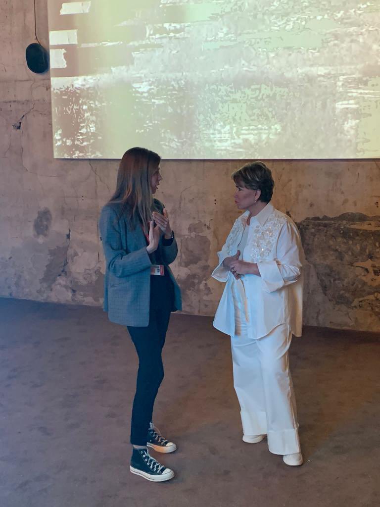 La Grande-Duchesse était à Venise pour la Biennale d'Architecture. Elle a visité l'exposition internationale et découvert le pavillon luxembourgeois avec la Ministre de la Culture, @SamTanson. #GrandeDuchesse #BiennaleVenise #Architecture #Exposition #Luxembourg