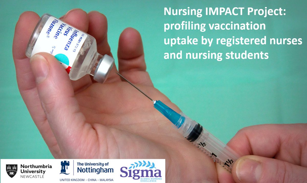 We kindly invite nurses and nursing students in the UK to complete our 10-minute survey aiming to explore vaccination attitudes, whether receiving annual vaccination or not. Click here to participate: tinyurl.com/VAC-IMPACT@RCN… @RCNDNForum @adult_nu @PhiMuChapter @NursIMPACTproj