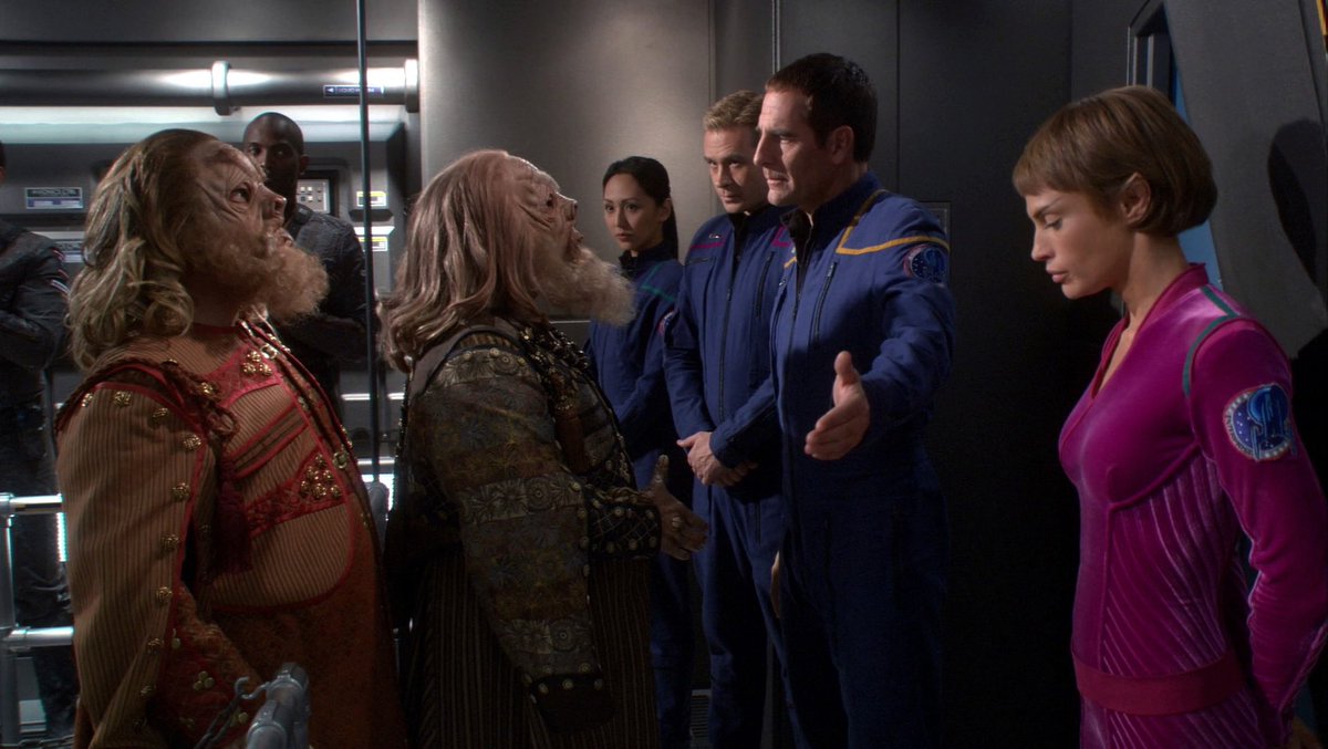 MeasureFanPod's tweet photo. A new episode dropped yesterday (we’re so on the ball). We look at #BabelOne, an episode featuring #Tellarites, #Andorians and #Romulans! Someone spilled #TOS all over our #Enterprise! Wherever you get your #podcasts. #StarTrek #StarTrekEnterprise #ENT #podcast #StarTrekPodcast https://t.co/njo4bFAjWM