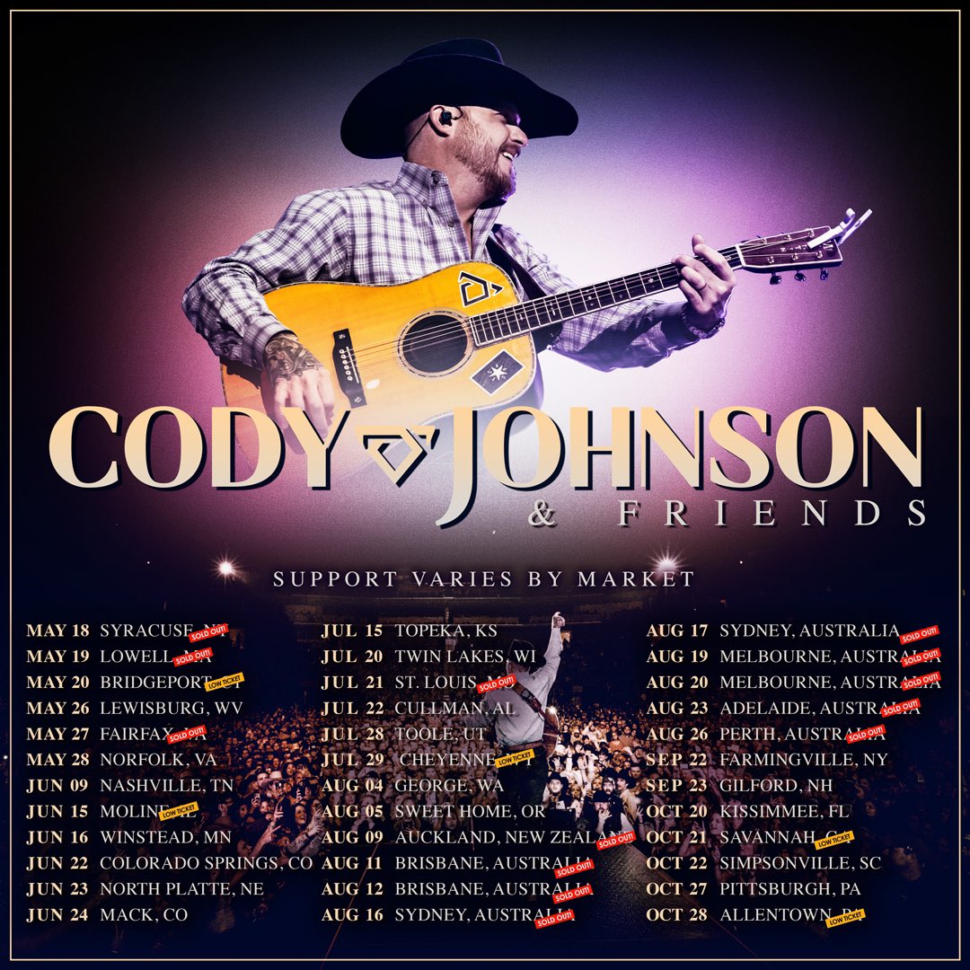 codyjohnson's tweet image. #COJONation! We’re on the road and headed your way soon. Check out my website for the latest info on upcoming shows. Can’t wait to see you there! cojo.lnk.to/tour