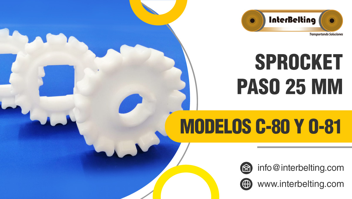 interbelting's tweet image. En InterBelting tenemos un gran inventario de sprockets fabricados con medidas estándar y de entrega inmediata, así mismo podemos fabricarlos en medidas especiales bajo pedido. #interbelting #bandasindustriales #modularbelts #tabletopchain #madeonabelt #conveyor
