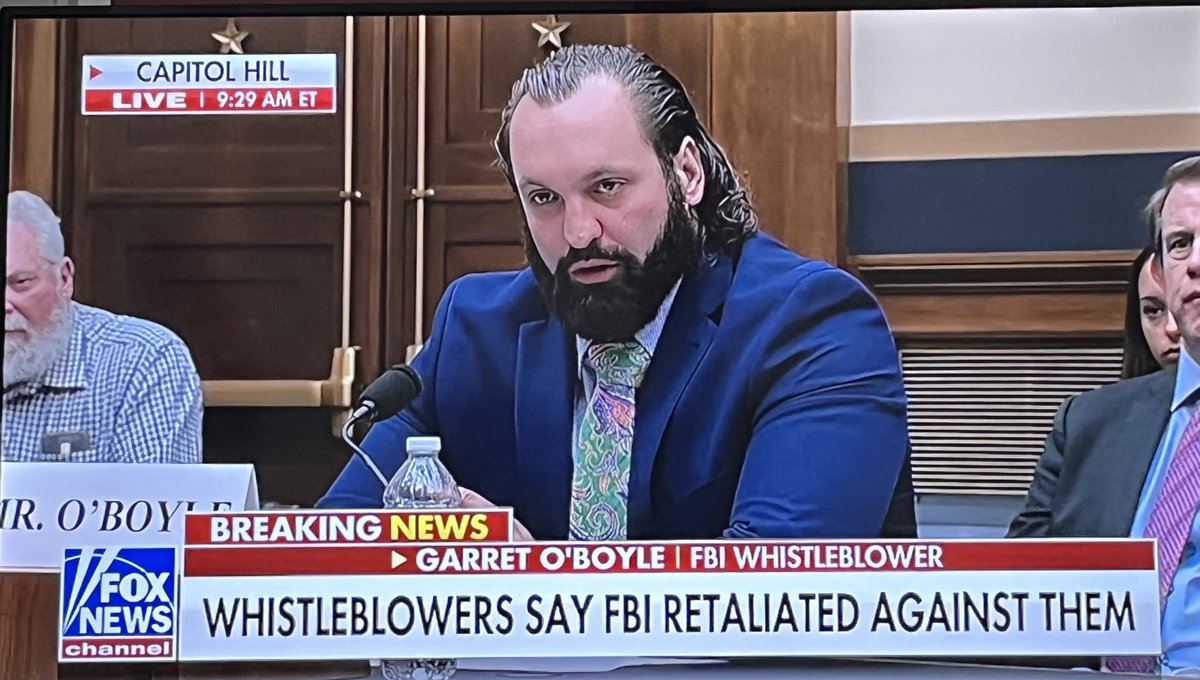 Moms4Liberty's tweet photo. Americans should be so incredibly proud of the brave FBI whistleblowers that testified today in Congress. 

Thank you gentlemen for your courage and honesty. 🇺🇸 

Thank you @Jim_Jordan and @JudiciaryGOP for exposing the weaponization of our American institutions. https://t.co/jv7KSsRC6z