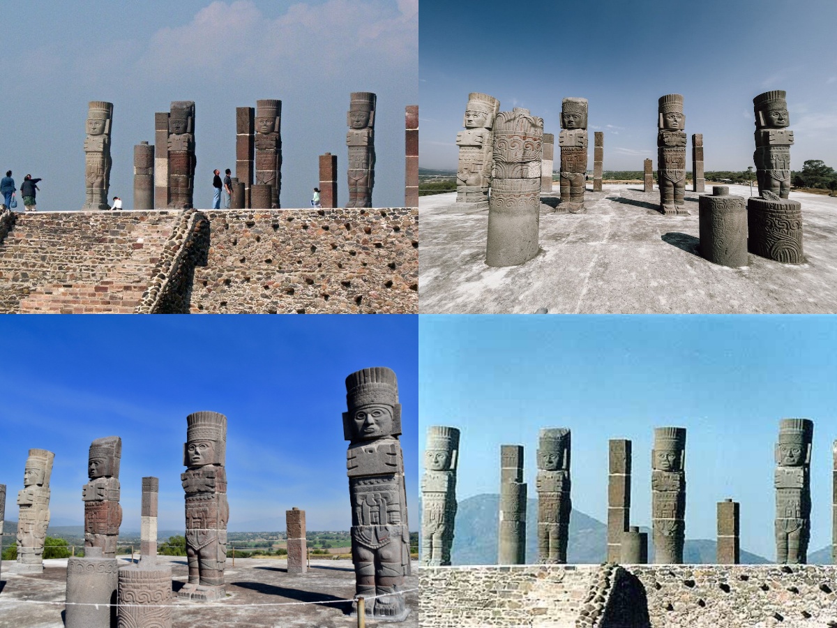 MC_Floh's tweet photo. @occult__culture Toltec Warriors (#Tula/🇲🇽)

Four #Atlantean #Figures ("Temple of the #Morning #Star"/Pyramid B) of the #Toltecs (900–1150 AD).

Did they once support a long-lost wooden #temple? Were these 4.6m h #statues possibly never intended for the general public? 🧐🤔

#Quetzalcoatl #Aztecs https://t.co/jFGqt23a4M