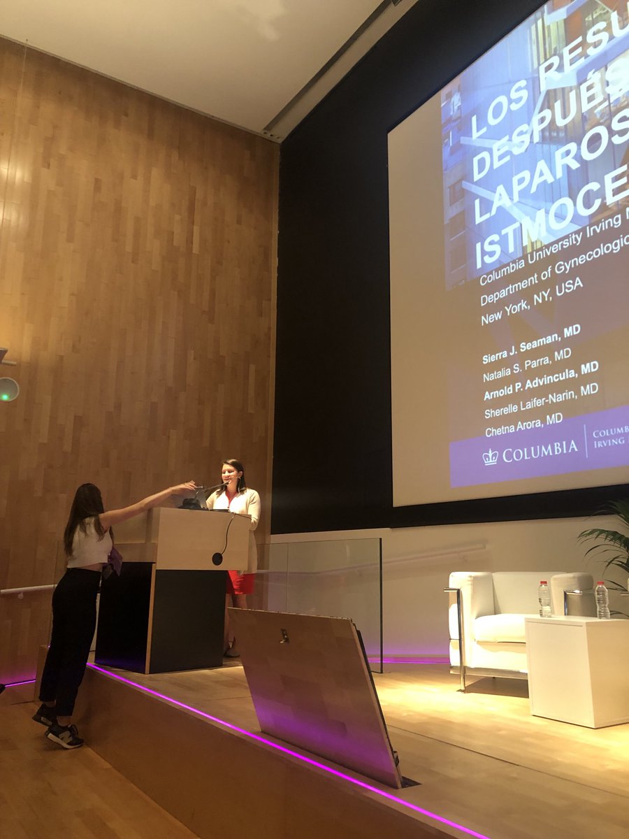 arnieadvincula's tweet image. Today validates for me importance of fellow training in complex gyn. 3rd yr fellow, Sierra Seaman, presented our robotic isthmocele work in Spanish in Barcelona @ Curso Internacional de Cirugia Ginecologica @FMIGS1 @ColumbiaOBGYN #mentorship