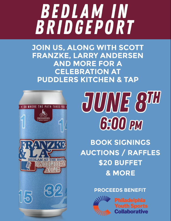 Join us 6/8 @puddlerskitchenbridgeport for a night of Bedlam in Bridgeport‼️ Come hang with Scott Franzke & Larry Anderson while we celebrate the release our collaborative beer Franzke & LA Bedlam at the Bank Golden Ale 🍻 Event link here: buff.ly/3OmSAa3