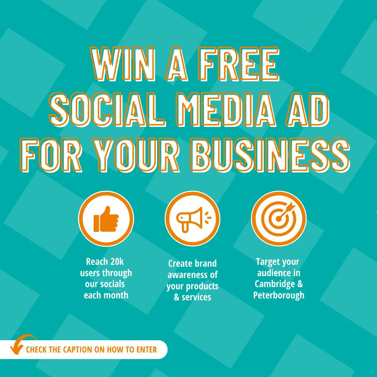 🎉 WIN a FREE social media advert personalised for your business across our social channels! 🎉

To enter:
👉 Tag your business in the comments
👉 Follow us
👉 Retweet this post

Entries close Friday 26th May, at 12:00pm.

Good luck! ❤️

#businesscompetition