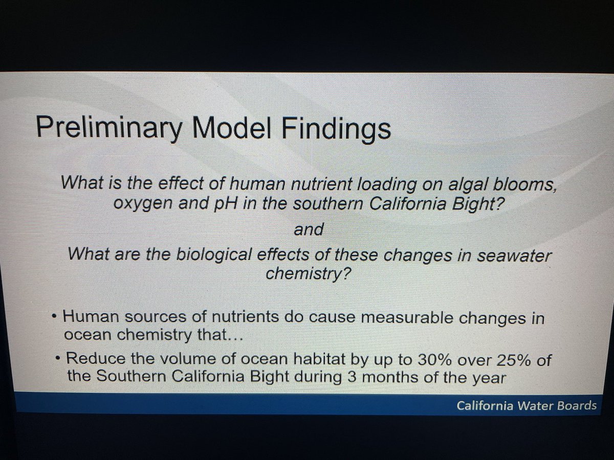 Land-based #nutrient #pollution from #wastewater discharges are causing #OceanAcidification hot spots and making our ocean inhabitable for 3 months of the year annually. #ClimateChange #CleanWaterAct