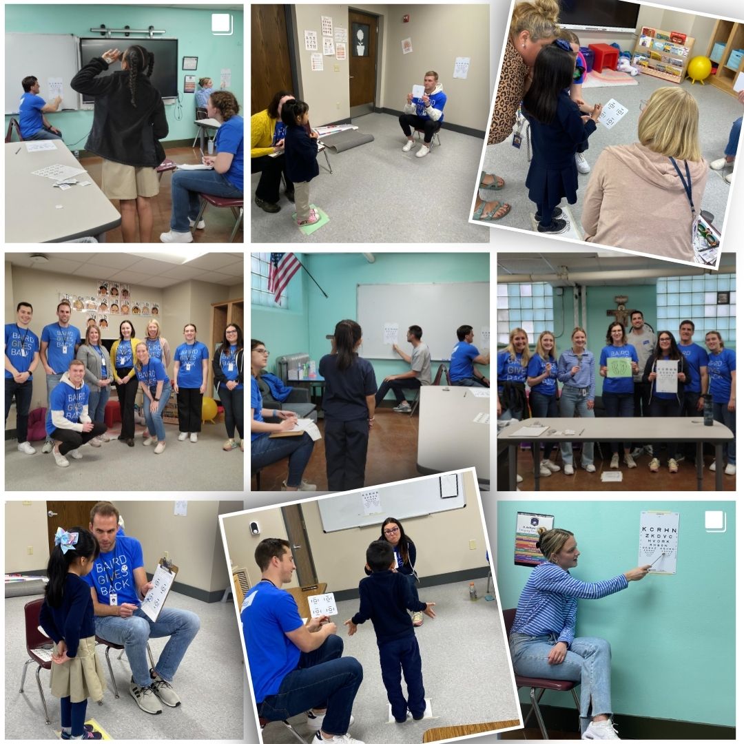 PrvntBlindnssWI's tweet photo. PBW partnered with Baird for their #Baird Gives Back Week! Volunteers donated their time to vision screen students at St. Anthony School of Milwaukee. 394 students received a Certified Children’s Vision Screening, and 102 were referred to further vision care.
#BairdGivesBack https://t.co/lrNA24qfVk