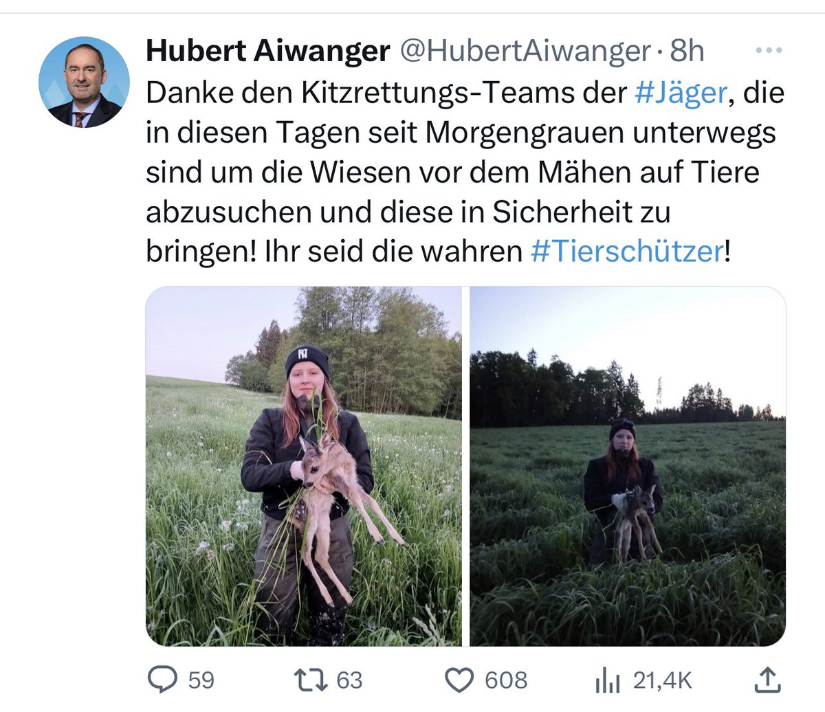 DanniPilger's tweet photo. Normalerweise töten die #jäger ja #rehe und #hirsche #tierschützer #mörder #jagdistmord https://t.co/SpaQq3H9hw