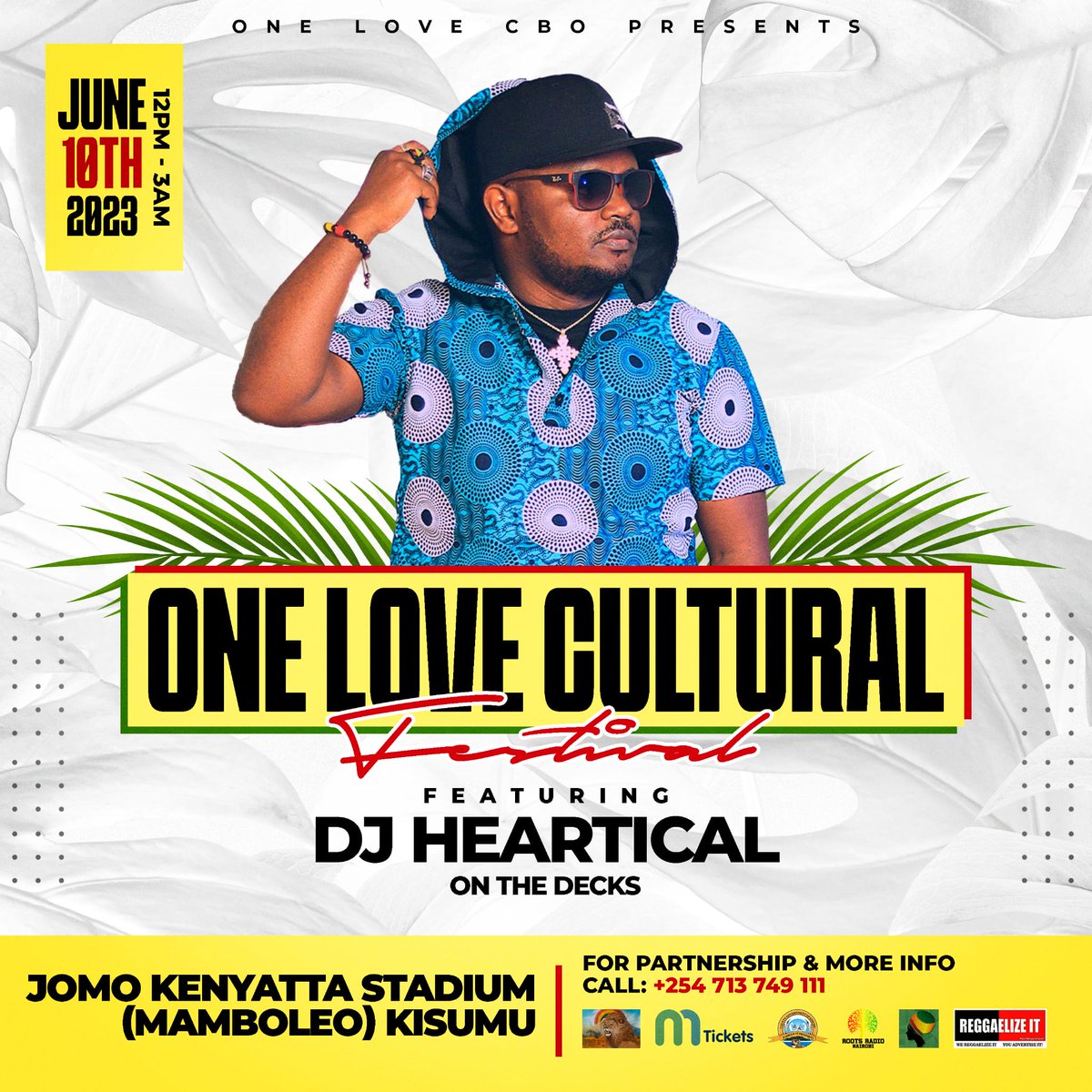 One_Love_Fest's tweet photo. 🔥🔥 ... ON THE DECKS ...🔥🔥
Deejay Heartical, is a people's favorite known for unleashing festival vibes through his selections.
Come ready to dance like nobody's watching .
Get your ticket
https://t.co/Aqcip5G8YG
#oneloveculturalfestkisumu 
#ericomondi 
#nakuru https://t.co/WDWp6hJQvj