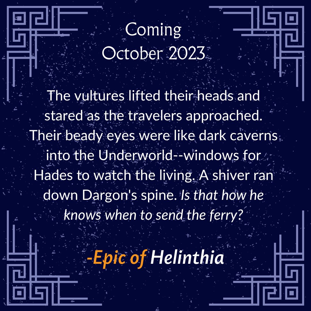 mjpankey1's tweet photo. Snippet of Epic of Helinthia!

Preorder yours today!

#Epicofhelinthia #SneakPeek #BookRecommendation #maythology #GreekMythology https://t.co/Qjwu8L7Xa2