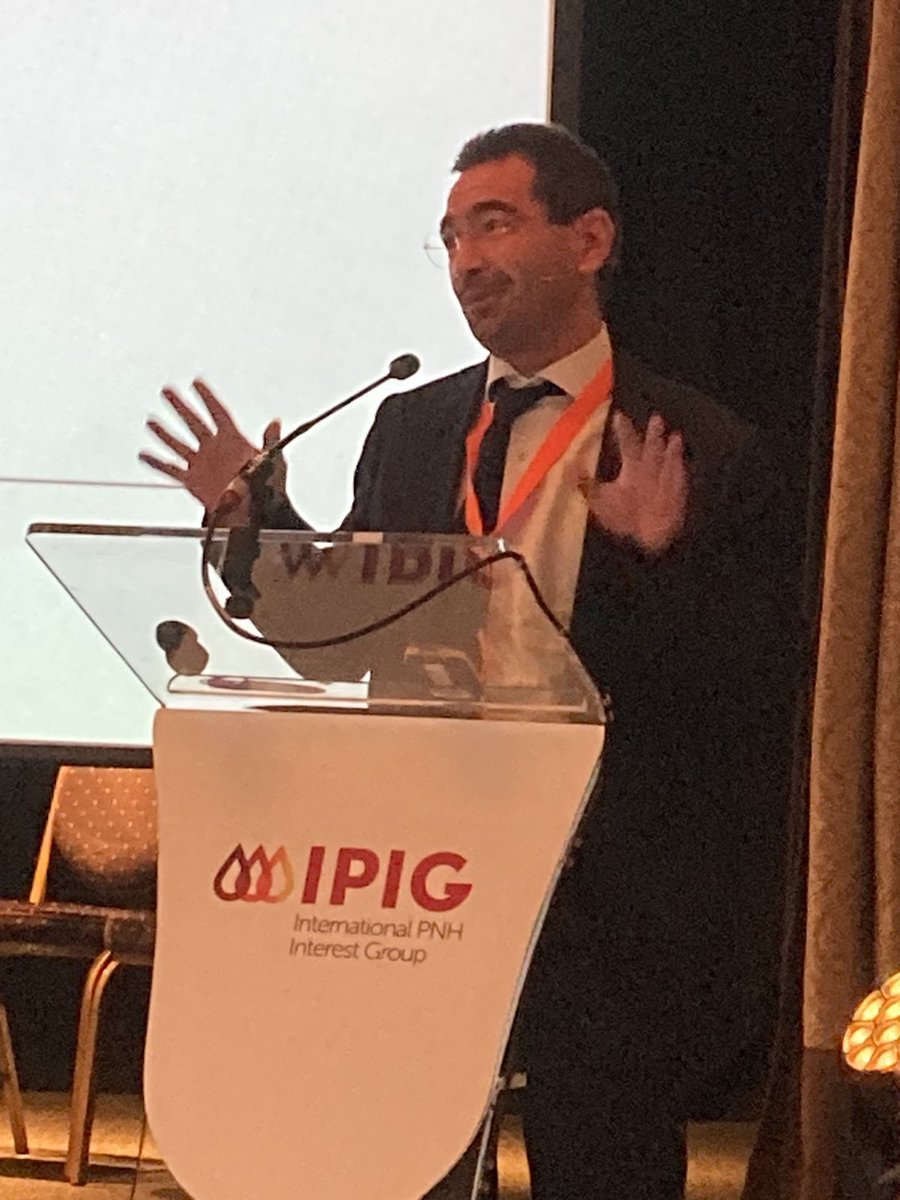 GlobalPnh's tweet image. Prof Risitano reminds the #IPIG conference that the lack of access to C5 inhibition   treatment by many patients globally needs to be addressed by the whole #PNH community