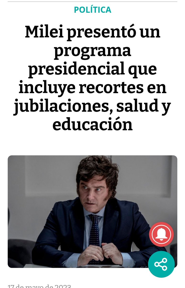 liliatubert's tweet photo. Milei también contra los jubilados  ¿Qué le pasa? Terminó de derrapar. https://t.co/SJp1JAVBhC