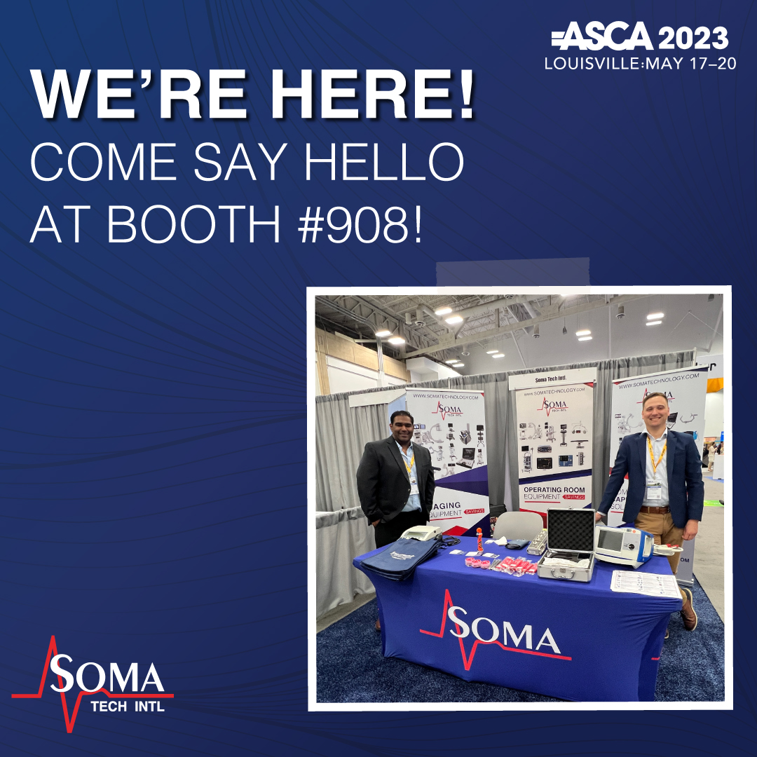 somatechintl's tweet image. We&apos;re here! Come say hello to Ash, Elijah, Nik, and Alex at booth #908! Ask them to show you their yo-yo skills, while they talk about the incredible equipment savings Soma has to offer. We&apos;re excited to be here at the #ASCA2023 conference!

#ASCA  #ASC #ASCAConference