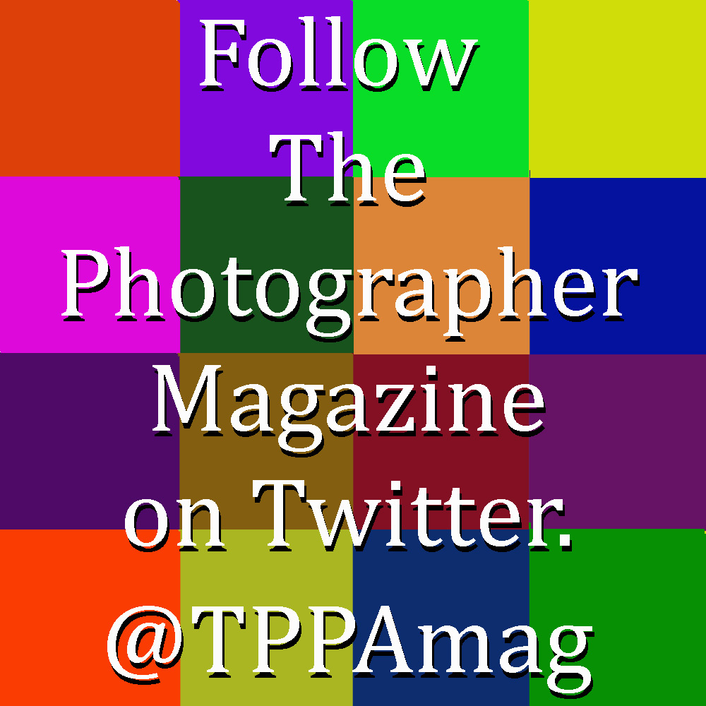 Stay on top of the latest from The Photographer Magazine by following us on Twitter.  <a href="/TPPAmag/">ThePhotographerMagazine</a>