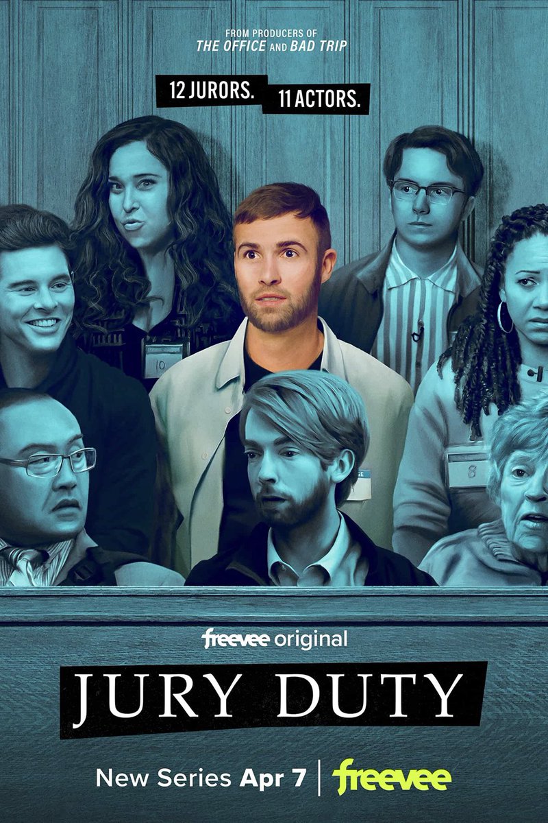 Jury Duty: Great concept and a lot of fun. Ronald (the only one who doesn’t know he’s on a show) is very likeable and James Marsden is hilarious as an exaggerated version of himself. Touching ending. Streaming for free on Freevee. 7.5/10