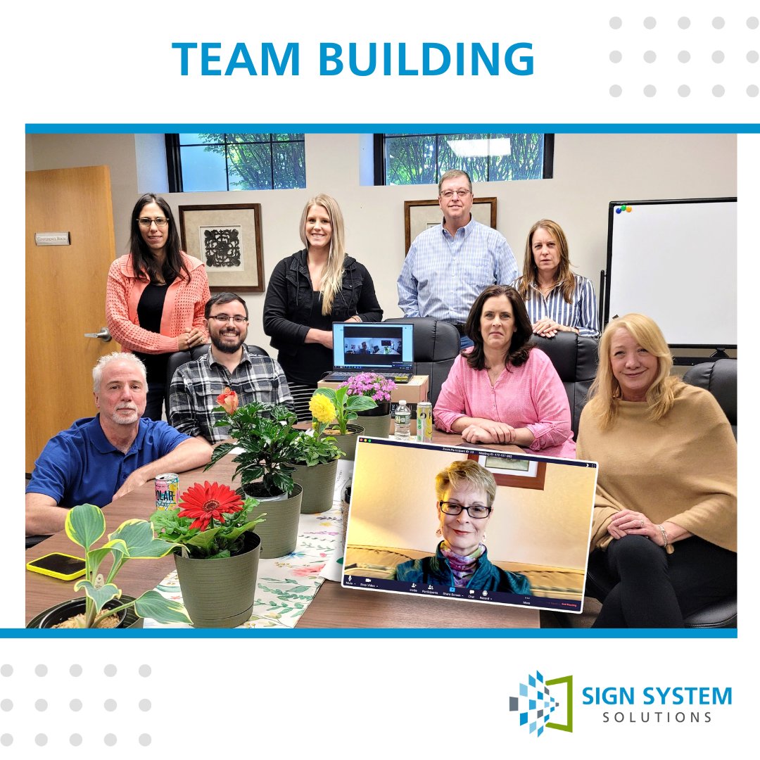 SignSystem1's tweet image. Just as important as building signs, is building our team, this month&apos;s meeting theme was &quot;Spring Fling&quot;. We connected on process improvement, and workload. Our team continues to together with amazing results. 

#teambuilding #signsystems #wayfinding #goteam
