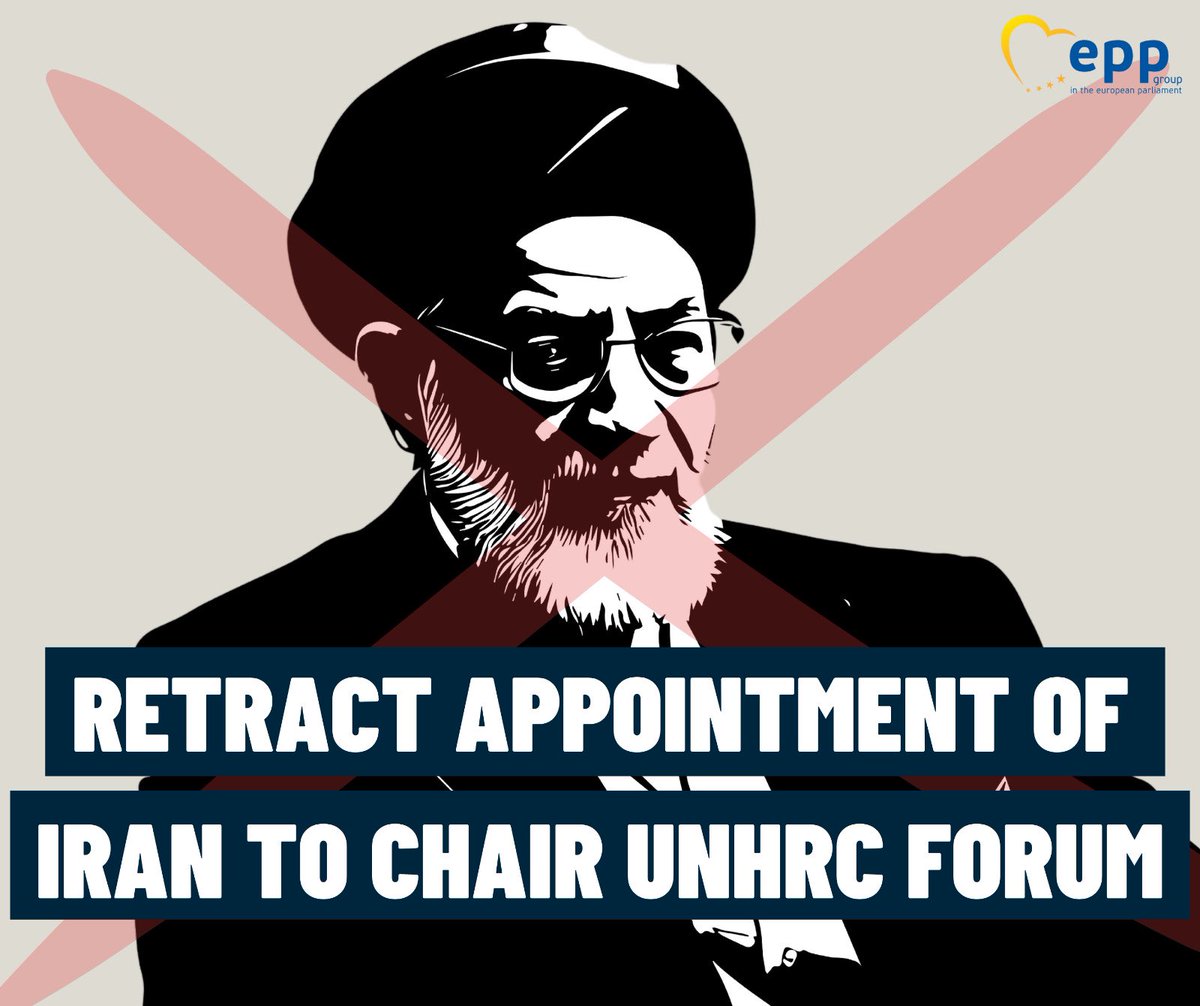 Shocking news: #Iran has been appointed Chair of the U.N. Human Rights Council Social Forum. This year's theme is the role of science and technology in promoting  human rights. This appointment is an outrage and should be retracted immediately!