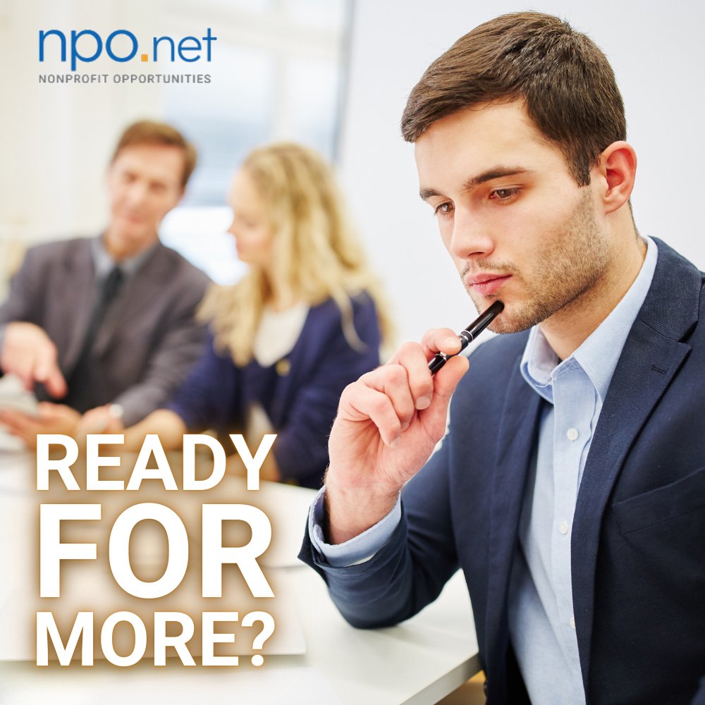 Yearning for something more? Interested in the nonprofit industry? Find your fit with help from NPO.net!

Find countless job opportunities on our job board: bit.ly/3hDPQH6  

#npolumity #npodotnet #nonprofit #lumity #nonprofitopportunities #jobboard