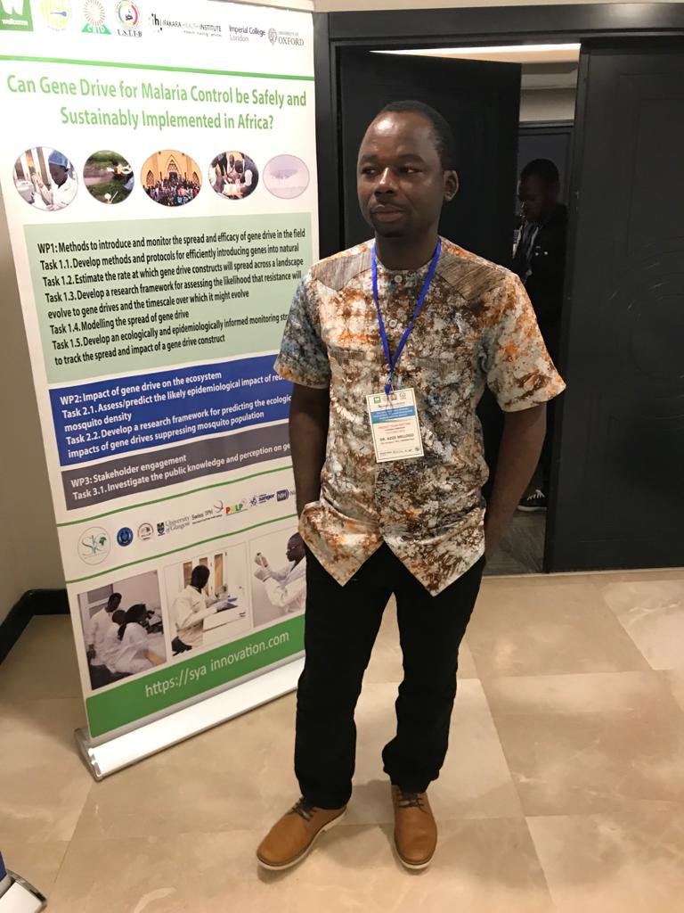 azize_millogo's tweet photo. Presenting "How GIS supports entomology surveillance system ?" in the framework of WellcomeTrust Consortium on Safe and sustainable implementation of Gene Drive for Malaria Control in Africa.
@cam_crid @maigahamid @Fredros_Inc @Diabate17699096 @IrssF💪 https://t.co/R2sQfbvxDg