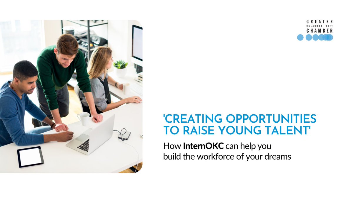 👉 InternOKC is designed to provide soft skills enhancement and professional development for interns working in OKC this summer. Being a part of InternOKC is an investment in your future workforce and the future of Oklahoma City. Read more: bit.ly/44TAodG