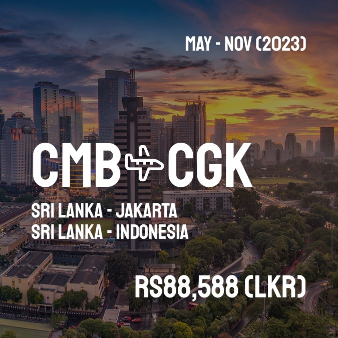 CMBFlyCheap's tweet image. ✈️ Sri Lanka (CMB) to Jakarta (CGK) for only Rs88,588 (LKR) roundtrip 💸
1043 live dates on Adventure Machine. - get the app on iOS or Android #srilanka #travelsrilanka #colombostyle #srilankatoday #srilankadaily #gallefort #visitsrilanka