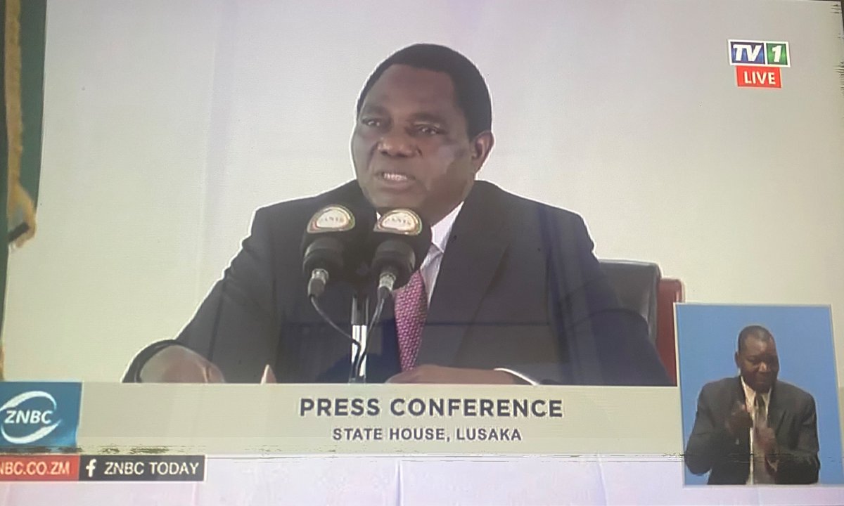 ssishuwa's tweet photo. The President of #Zambia has recently come under increased public criticism that he talks more than he acts. Today, he held a press conference and talked some more! https://t.co/CB9tYVpjWo